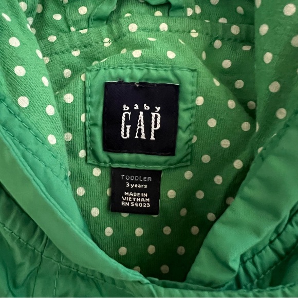 Baby Gap Green Polka Dot Coat - Picture 6 of 8